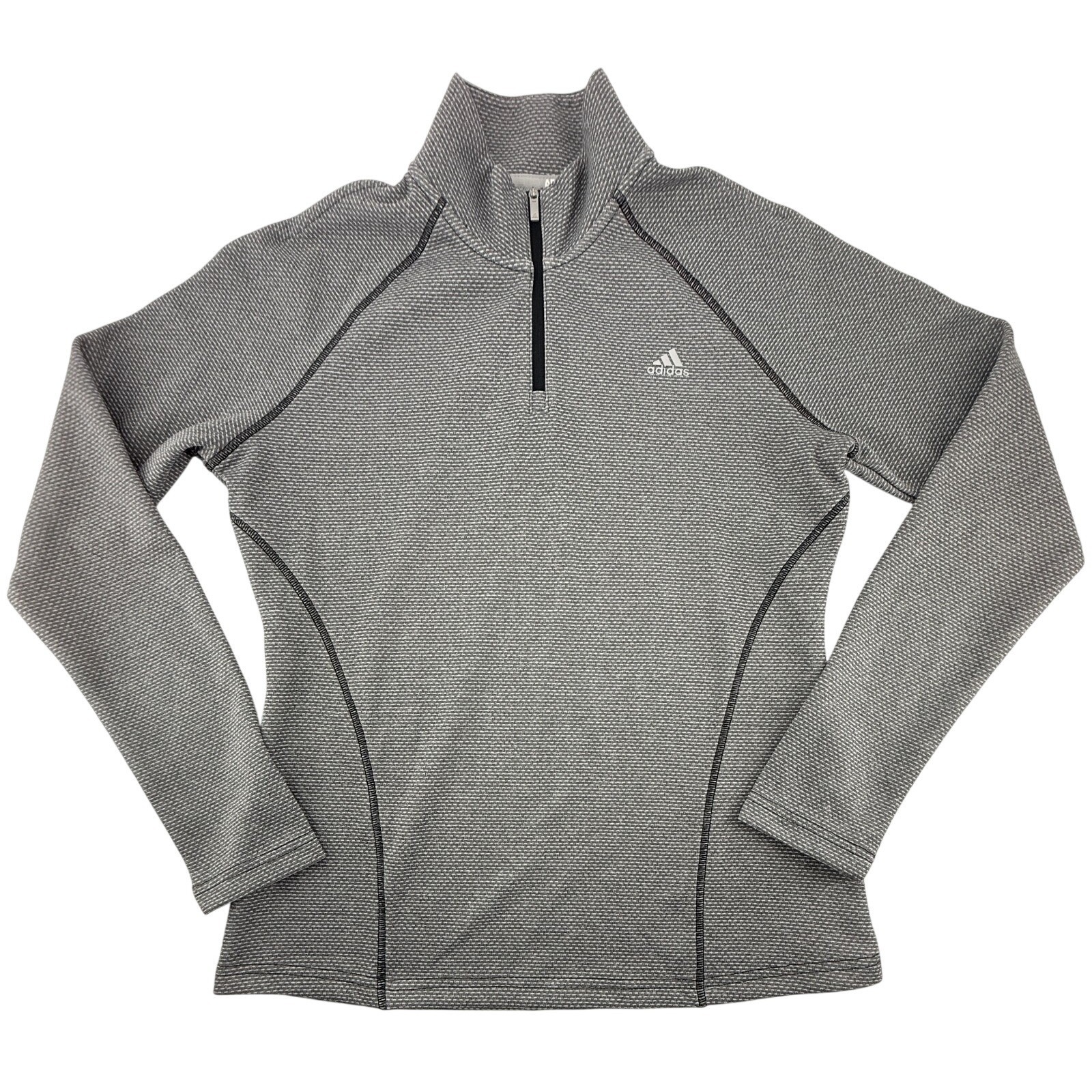 Adidas Golf Quarter Zip Pullover Womens Small Gray Athletic Performance Top